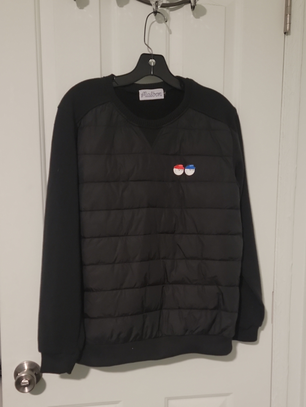 Malbon Golf Black Crewneck Youth Size Large (see measurements)